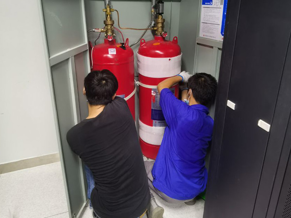 七氟丙烷氣瓶充裝檢測服務，念海消防助力杭州世導云數據消防安全
